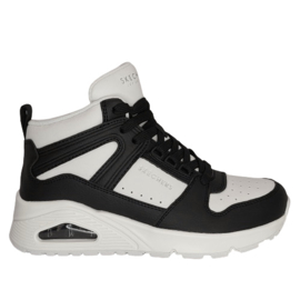 SKECHERS SNEAKER UNO - HIGH REGARDS - WHITE BLACK