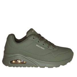 SKECHERS SNEAKER UNO - STAND ON AIR - OLIVE