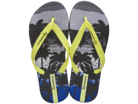 IPANEMA CLASSIC KIDS - DARK GREY/NEON YELLOW