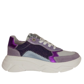 RED-RAG SNEAKER - PURPLE METALLIC