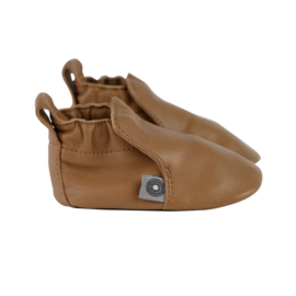 LODGER BABYSLOFJES STEPPER - COGNAC