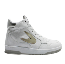 LEF. HIGH TOP SNEAKER - WIT/GOUD/ZILVER