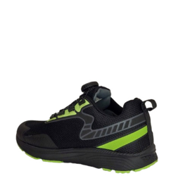 PIEDRO SPORT SNEAKER - ZWART/NEON GROEN