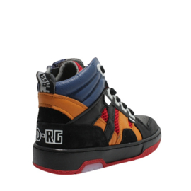 RED-RAG HIGH TOP SNEAKER - ORANGE COMBI