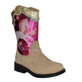 SHOESME WESTERN LAARS - PINK UNICORN