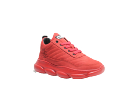 RED-RAG SNEAKER - RED NUBUCK