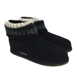 HAFLINGER PANTOFFEL PAUL - SCHWARZ