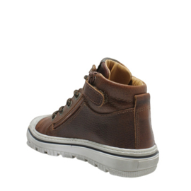 DEVELAB HALFHOGE VETERSCHOEN - COGNAC GRAINED