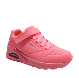 SKECHERS STREET SNEAKER - UNO NEON SHADES CORAL