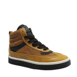 JOCHIE & FREAKS HALFHOGE SNEAKER - TIJN OCHRE