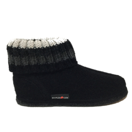 HAFLINGER PANTOFFEL PAUL - SCHWARZ