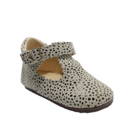 SHOESME BABY BANDSCHOEN - BEIGE DOTS