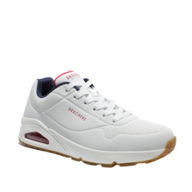 SKECHERS STREET SNEAKER - UNO STAND ON AIR - WHITE/NAVY/RED