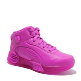 SKECHERS S-LIGHTS REMIX SNEAKER - HOT PINK