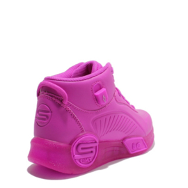 SKECHERS S-LIGHTS REMIX SNEAKER - HOT PINK