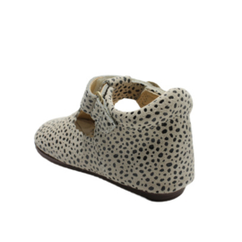 SHOESME BABY BANDSCHOEN - BEIGE DOTS