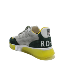 RED-RAG SNEAKER - GREEN SUÈDE