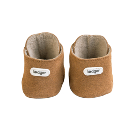 LODGER BABYSLOFJES WALKER MOCASSIN - COGNAC