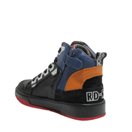 RED-RAG HIGH TOP SNEAKER - ORANGE COMBI