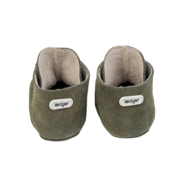 LODGER BABYSLOFJES WALKER MOCASSIN - OLIVINE