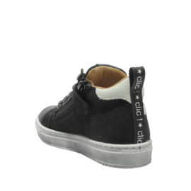 CLIC! HALFHOGE VETERSCHOEN - BLACK/OFFWHITE