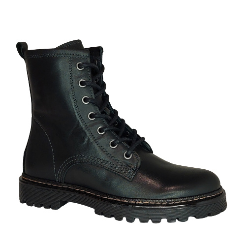 GIGA VETERBOOT VETERLAARS BOOTS GIRLS ZWART LEER BLACK