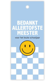 Bedankt Mini Kaartje | Meester