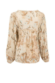 Ibzmode Blouse Kiki Flower Natural