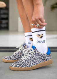 POONA leopard - Sneakers | Sand / Kobalt