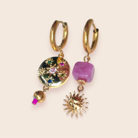 Oorbellen Sun & Stars