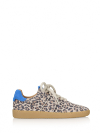 POONA leopard - Sneakers | Sand / Kobalt