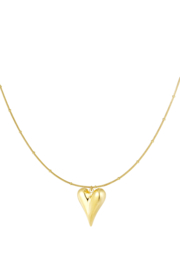 Ketting Iconic Heart Large | goud