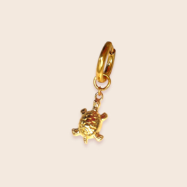 Single Oorbel Golden Turtle