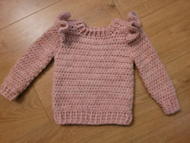 Kindertrui gehaakt met Country wool van Lammy Yarns.