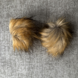 IMITATIE BONT POMPONS ( 2 STUKS) MEERDERE KLEUREN