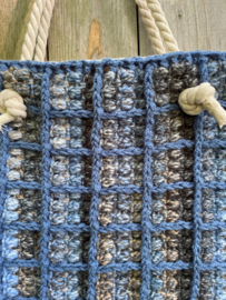 *HAAKPAKKET TAS BLUE PUFF BLOCK MC 02