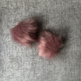 IMITATIE BONT POMPONS ( 2 STUKS) MEERDERE KLEUREN