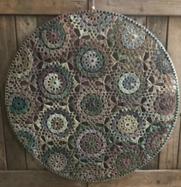 XL MANDALA MC 74 DIAMETER 100 CM -  KANT EN KLAAR!