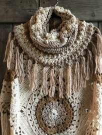 HAAKPAKKET PONCHO CIRCLE BOHO.