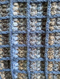 *HAAKPAKKET TAS BLUE PUFF BLOCK MC 02
