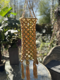 HAAKPAKKET - LAMPION RINGS (15 CM) GEEL / ORANJE
