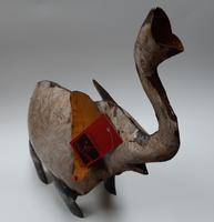 Metalen beeldje olifant gemaakt van hergebruikte olievaten by Varios 40cm hoog
