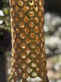 HAAKPAKKET - LAMPION RINGS (15 CM) GEEL / ORANJE