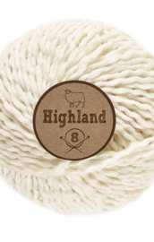LAMMY YARNS HIGHLAND 8 - 016 ECRU/WOLWIT