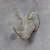 Skull betonlook neushoorn