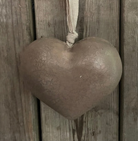 Hanger hart bruin  | Natuurlijke decoratie | kolony