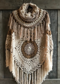 HAAKPAKKET PONCHO CIRCLE BOHO.