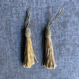 GOUDEN KWASTEN 9 CM ( 2 STUKS)