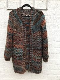 HAAKPAKKET VEST-JAS MARBLE.