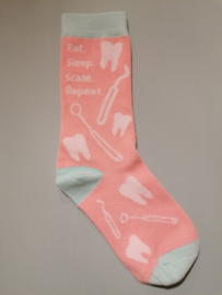Eat. Sleep. Scale. Repeat dental socks